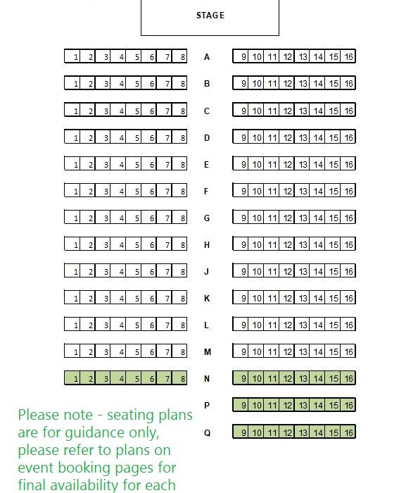 East Woodhay seating plan