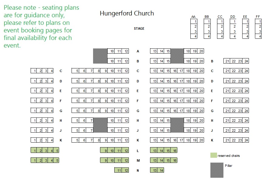 Hungerford seating plan